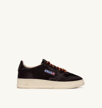ZAPATILLAS BAJAS MEDALIST EN EFECTO PELO DE PONI MARRÓN CHOCOLATE