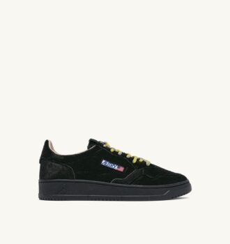 ZAPATILLAS BAJAS MEDALIST EN EFECTO PELO DE PONI NEGRO