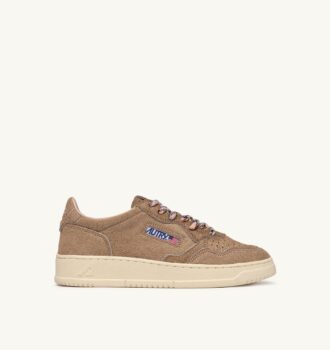ZAPATILLAS BAJAS MEDALIST EN EFECTO PELO DE PONY BEIGE