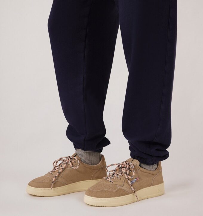 ZAPATILLAS BAJAS MEDALIST EN EFECTO PELO DE PONY BEIGE