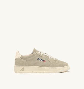 ZAPATILLAS BAJAS MEDALIST EN PAPYRUS Y ANTE BLANCO ROJO