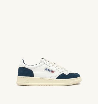 ZAPATILLAS BAJAS MEDALIST EN PIEL ANTE BLANCA Y CAPRI