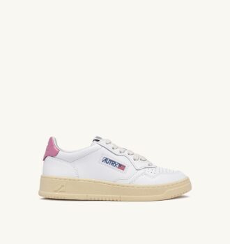 ZAPATILLAS BAJAS MEDALIST EN PIEL BLANCA Y POLIGNAC