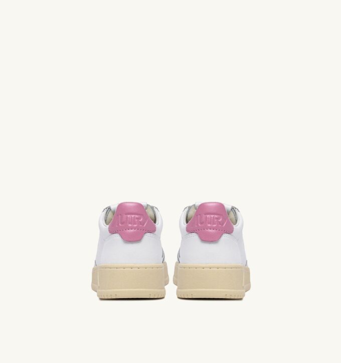 ZAPATILLAS BAJAS MEDALIST EN PIEL BLANCA Y POLIGNAC