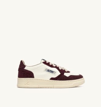 ZAPATILLAS BAJAS MEDALIST EN PIEL MARSHMALLOW Y AMARONE GLITTER ZAPATILLAS BAJAS MEDALIST EN PIEL MARSHMALLOW Y AMARONE GLITTER