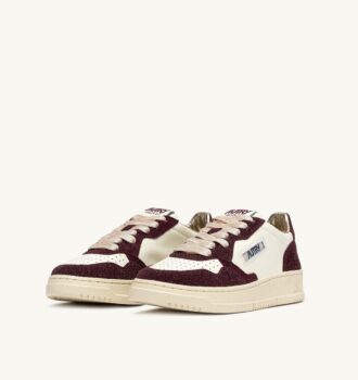 ZAPATILLAS BAJAS MEDALIST EN PIEL MARSHMALLOW Y AMARONE GLITTER ZAPATILLAS BAJAS MEDALIST EN PIEL MARSHMALLOW Y AMARONE GLITTER