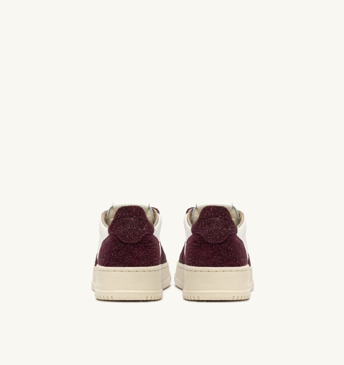 ZAPATILLAS BAJAS MEDALIST EN PIEL MARSHMALLOW Y AMARONE GLITTER ZAPATILLAS BAJAS MEDALIST EN PIEL MARSHMALLOW Y AMARONE GLITTER