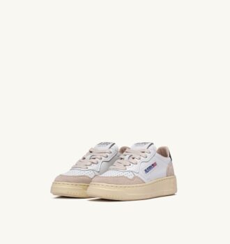 ZAPATILLAS BAJAS MEDALIST PARA NIÑO EN ANTE BLANCO Y AZUL ESPACIAL