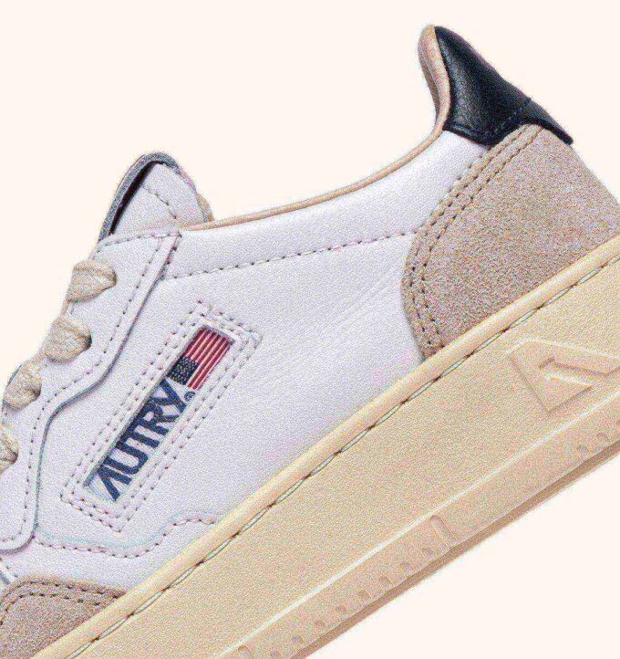 ZAPATILLAS BAJAS MEDALIST PARA NIÑO EN ANTE BLANCO Y AZUL ESPACIAL