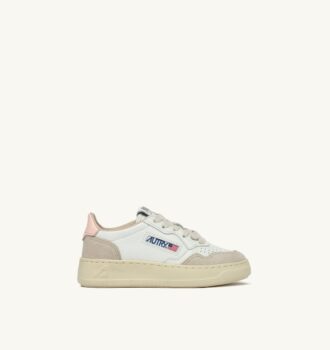 ZAPATILLAS BAJAS MEDALIST PARA NIÑO EN ANTE BLANCO Y ROSA CRIOLLO
