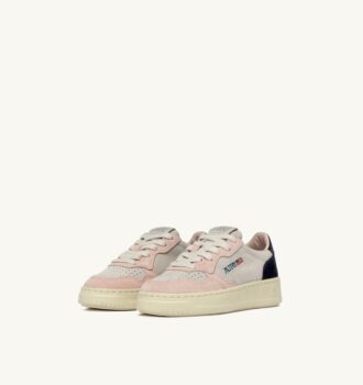 ZAPATILLAS BAJAS MEDALIST PARA NIÑO EN ANTE COLOR BLANCO ATLÁNTICO Y ROMERO
