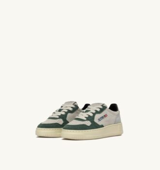 ZAPATILLAS BAJAS MEDALIST PARA NIÑO EN ANTE COLOR LOFT BLANCO Y VERDE