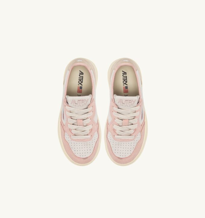 ZAPATILLAS BAJAS MEDALIST PARA NIÑO EN ANTE ROSA POLVO Y ARENA