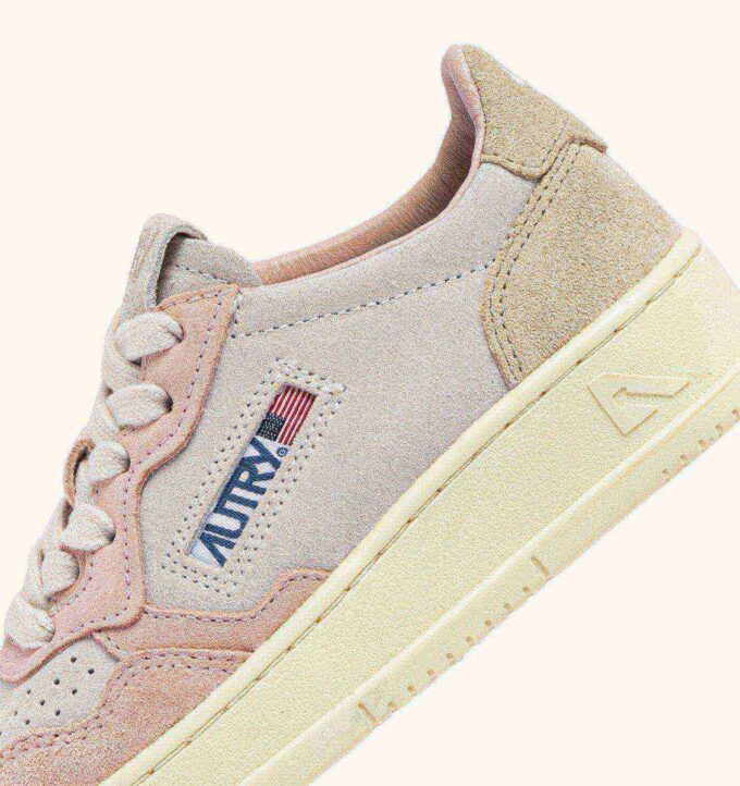 ZAPATILLAS BAJAS MEDALIST PARA NIÑO EN ANTE ROSA POLVO Y ARENA