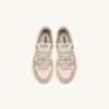 ZAPATILLAS BAJAS MEDALIST PARA NIÑO EN PIEL BLANCA, MARRÓN Y ROSA