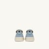 ZAPATILLAS BAJAS MEDALIST PARA NIÑO EN PIEL BLANCA, NEGRA Y AZUL