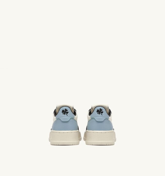 ZAPATILLAS BAJAS MEDALIST PARA NIÑO EN PIEL BLANCA, NEGRA Y AZUL