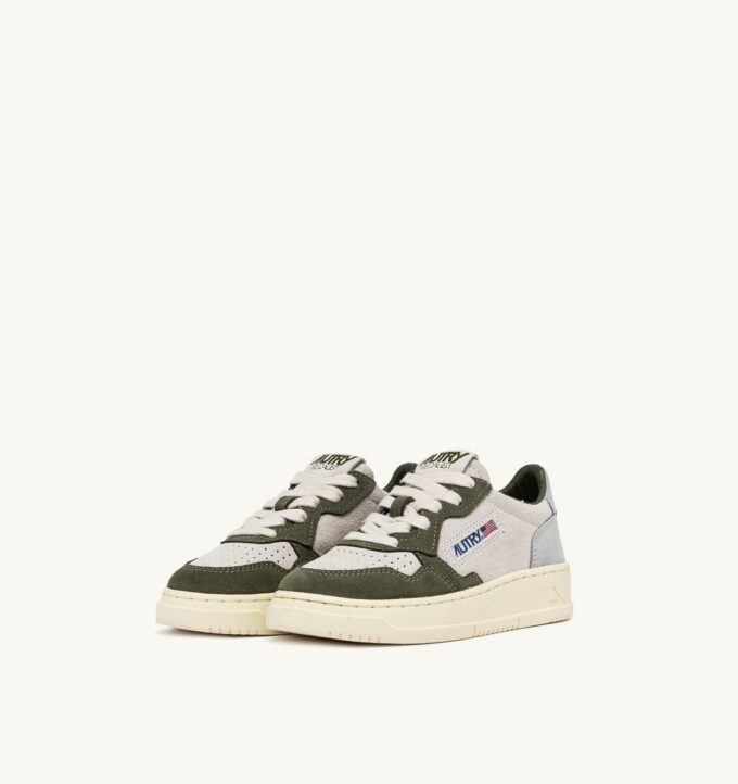 ZAPATILLAS BAJAS MEDALIST PARA NIÑO EN VERDE SCHIO Y GRIS LOFT EN ANTE