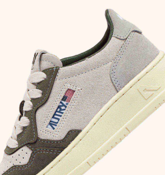 ZAPATILLAS BAJAS MEDALIST PARA NIÑO EN VERDE SCHIO Y GRIS LOFT EN ANTE