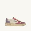 ZAPATILLAS BAJAS MEDALIST SUPER VINTAGE EN PIEL BLANCA FUCSIA Y VIOLETA ZAPATILLAS BAJAS MEDALIST SUPER VINTAGE EN PIEL BLANCA FUCSIA Y VIOLETA