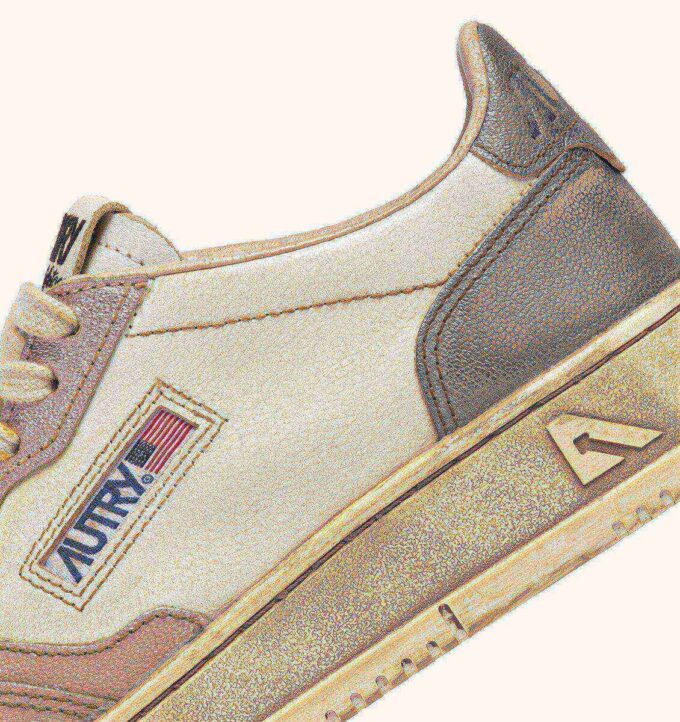 ZAPATILLAS BAJAS MEDALIST SUPER VINTAGE EN PIEL ROSA BLANCA Y PIZARRA ZAPATILLAS BAJAS MEDALIST SUPER VINTAGE EN PIEL ROSA BLANCA Y PIZARRA