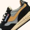 ZAPATILLAS BAJAS REELWIND DE ANTE NEGRO Y NYLON REFLECTANTE ZAPATILLAS BAJAS REELWIND DE ANTE NEGRO Y NYLON REFLECTANTE