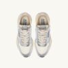 ZAPATILLAS BAJAS REELWIND DE NYLON BLANCO Y CUERO METALIZADO EN TONO PLATEADO ZAPATILLAS BAJAS REELWIND DE NYLON BLANCO Y CUERO METALIZADO EN TONO PLATEADO