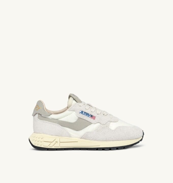 ZAPATILLAS BAJAS REELWIND DE NYLON Y ANTE BLANCOS ZAPATILLAS BAJAS REELWIND DE NYLON Y ANTE BLANCOS