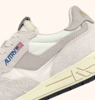 ZAPATILLAS BAJAS REELWIND DE NYLON Y ANTE BLANCOS