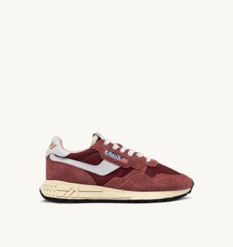 ZAPATILLAS BAJAS REELWIND DE NYLON Y ANTE COLOR SALSA PICANTE Y BLANCO