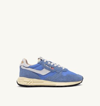 ZAPATILLAS BAJAS REELWIND DE NYLON Y ANTE DELLA ROBBIA AZUL Y BLANCO