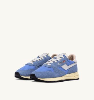 ZAPATILLAS BAJAS REELWIND DE NYLON Y ANTE DELLA ROBBIA AZUL Y BLANCO
