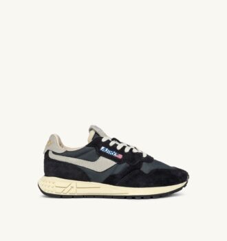 ZAPATILLAS BAJAS REELWIND DE NYLON Y ANTE NEGROS