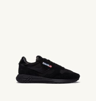 ZAPATILLAS BAJAS REELWIND DE NYLON Y ANTE NEGROS
