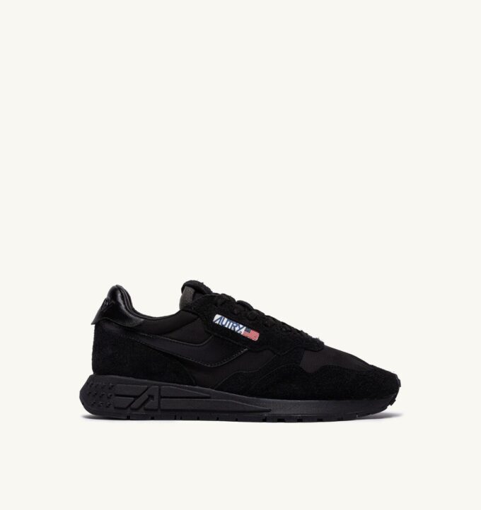 ZAPATILLAS BAJAS REELWIND DE NYLON Y ANTE NEGROS ZAPATILLAS BAJAS REELWIND DE NYLON Y ANTE NEGROS