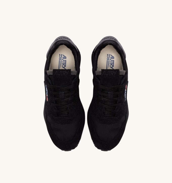 ZAPATILLAS BAJAS REELWIND DE NYLON Y ANTE NEGROS ZAPATILLAS BAJAS REELWIND DE NYLON Y ANTE NEGROS