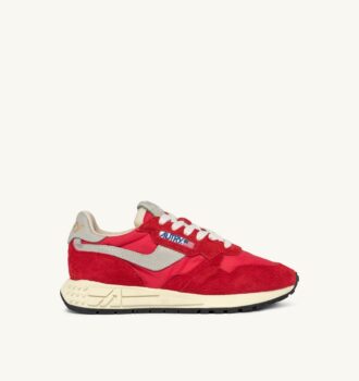 ZAPATILLAS BAJAS REELWIND DE NYLON Y ANTE ROJOS