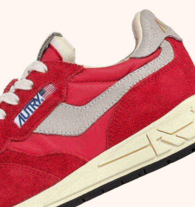 ZAPATILLAS BAJAS REELWIND DE NYLON Y ANTE ROJOS ZAPATILLAS BAJAS REELWIND DE NYLON Y ANTE ROJOS