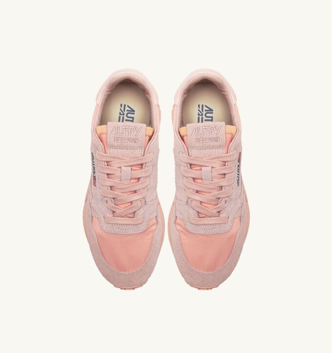 ZAPATILLAS BAJAS REELWIND DE NYLON Y ANTE ROSA CRIOLLO