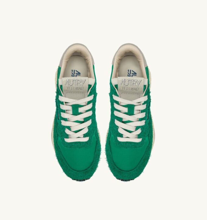 ZAPATILLAS BAJAS REELWIND DE NYLON Y ANTE VERDES ZAPATILLAS BAJAS REELWIND DE NYLON Y ANTE VERDES