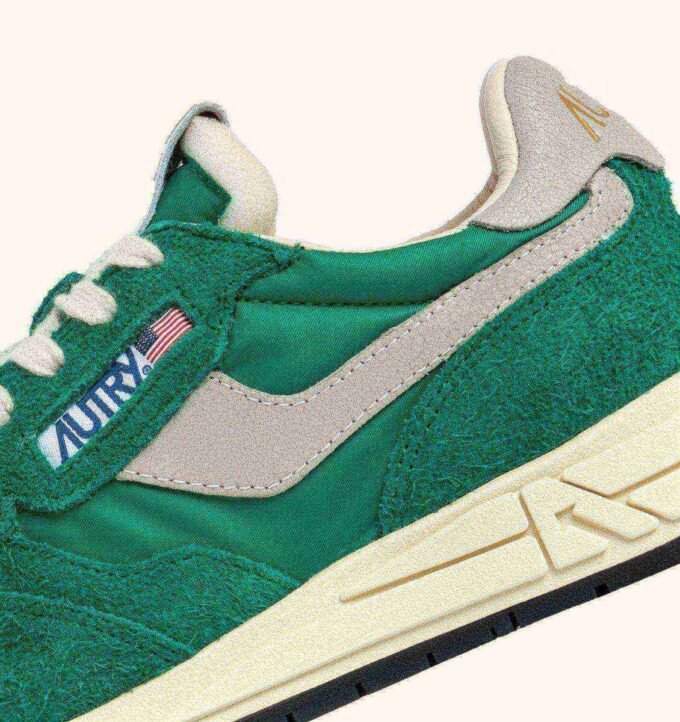 ZAPATILLAS BAJAS REELWIND DE NYLON Y ANTE VERDES ZAPATILLAS BAJAS REELWIND DE NYLON Y ANTE VERDES