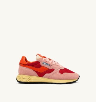 ZAPATILLAS BAJAS REELWIND EN ANTE Y MALLA COLOR FLOR Y LAVA FUNDIDA