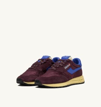 ZAPATILLAS BAJAS REELWIND EN ANTE Y MALLA COLOR GRIS TAUPE Y AZUL VICTORIA