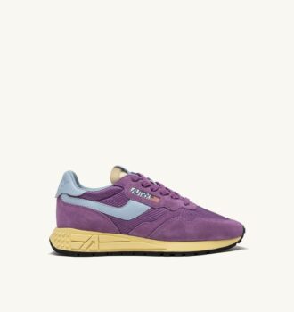 ZAPATILLAS BAJAS REELWIND EN ANTE Y MALLA EN COLOR MORADO Y AZUL CELESTIAL