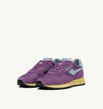 ZAPATILLAS BAJAS REELWIND EN ANTE Y MALLA EN COLOR MORADO Y AZUL CELESTIAL