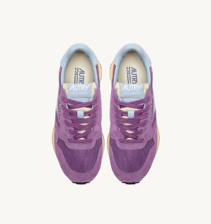 ZAPATILLAS BAJAS REELWIND EN ANTE Y MALLA EN COLOR MORADO Y AZUL CELESTIAL ZAPATILLAS BAJAS REELWIND EN ANTE Y MALLA EN COLOR MORADO Y AZUL CELESTIAL