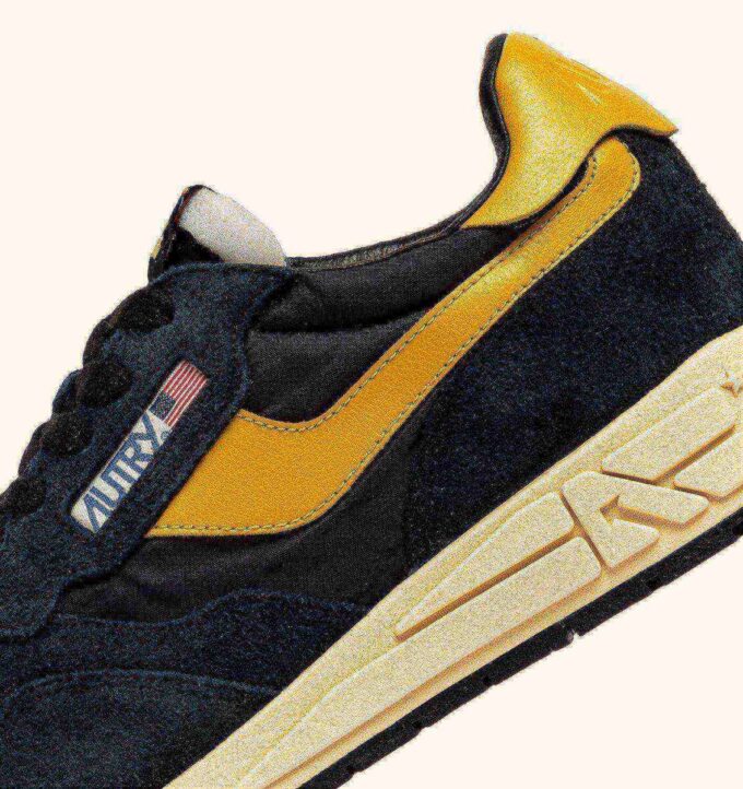 ZAPATILLAS BAJAS REELWIND EN NYLON, ANTE Y CUERO, COLOR AMARILLO Y NEGRO ZAPATILLAS BAJAS REELWIND EN NYLON, ANTE Y CUERO, COLOR AMARILLO Y NEGRO