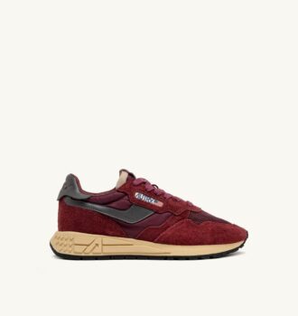 ZAPATILLAS BAJAS REELWIND EN NYLON, ANTE Y CUERO COLOR REDONDO Y CORDOVAN