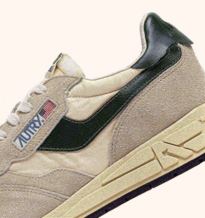 ZAPATILLAS BAJAS REELWIND EN NYLON, ANTE Y PIEL COLOR CRUDO Y MONTAÑA ZAPATILLAS BAJAS REELWIND EN NYLON, ANTE Y PIEL COLOR CRUDO Y MONTAÑA