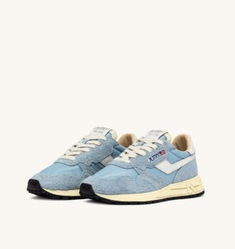 ZAPATILLAS BAJAS REELWIND EN NYLON Y ANTE AZUL CELESTIAL